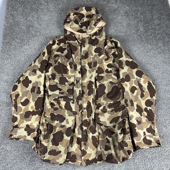 Vintage Cabela's Jacket Mens XL Camo Gore-Tex Waterproof Hunting Parka USA 90s - Picture 1 of 16